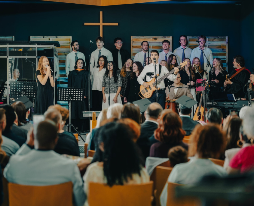The Choir of the European Theological Seminary singing
